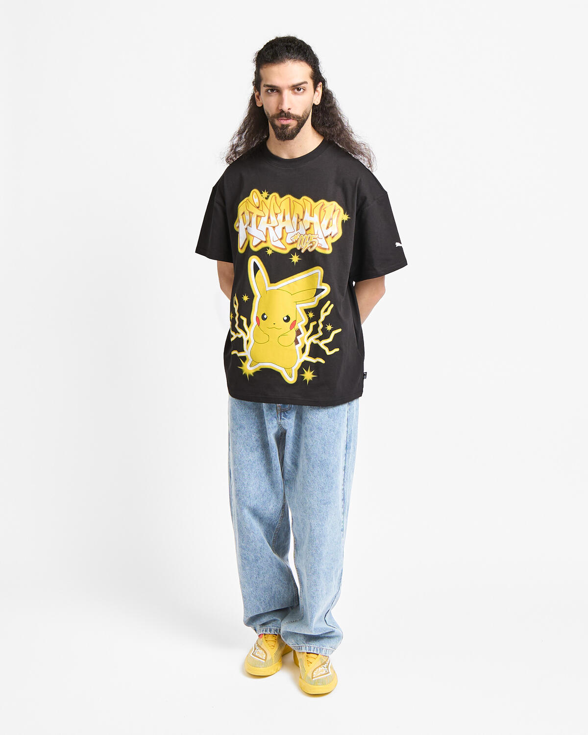Puma x Pokemon Hoops Pikachu Tee | 635658-01 | AFEW STORE